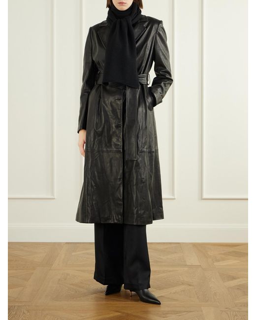 Nour Hammour Black Cashmere Scarf