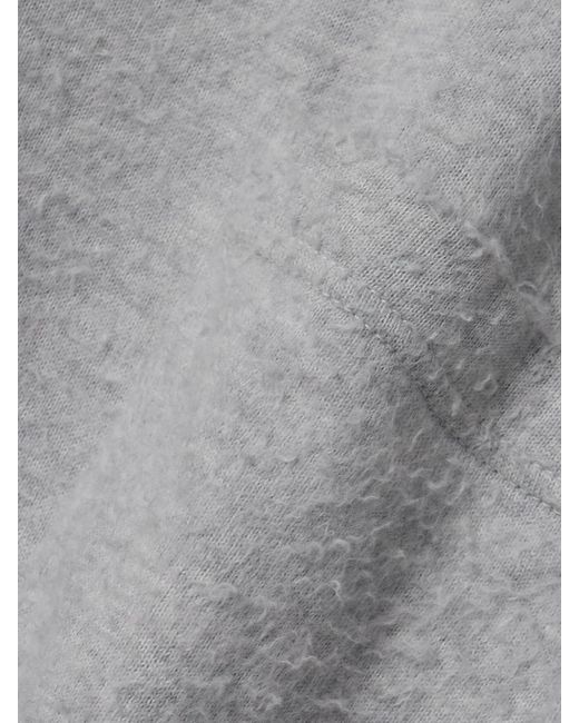The Row Gray Kaddy Oversized-T-Shirt Aus Gebürstetem Baumwoll-Jersey