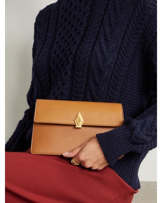 Metier Natural Parallel 22 Small Leather Shoulder Bag