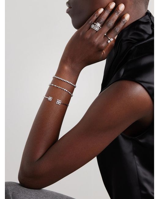 De Beers London Natural Diamond Lines Db Classic Eternity 18-Karat Diamond Bracelet