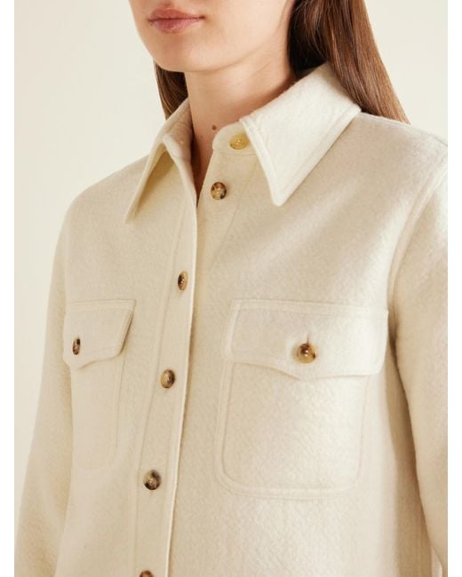 Gabriela Hearst Natural John Austin Cashmere Shirt