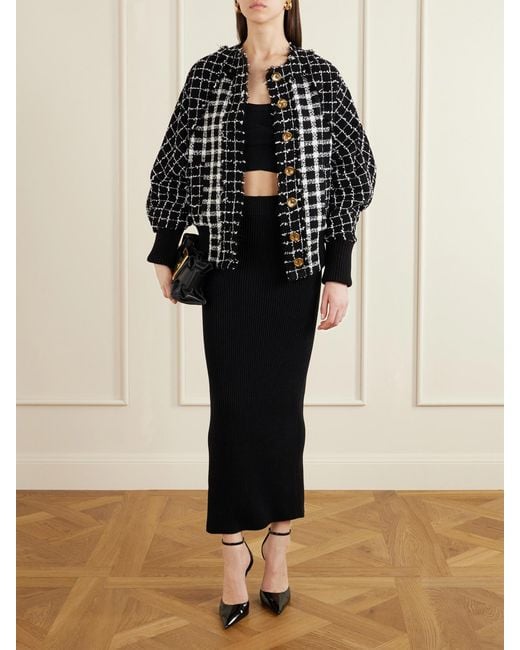 Balmain Black Bomber Jacket