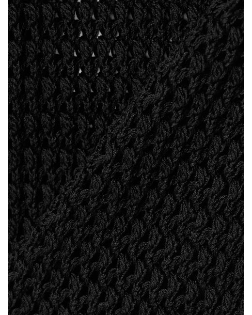 Bode Black Willows Crocheted Cotton Top