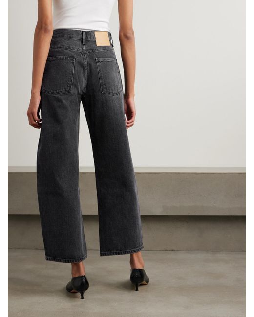 B Sides Gray Leroy Mid-Rise Wide-Leg Jeans