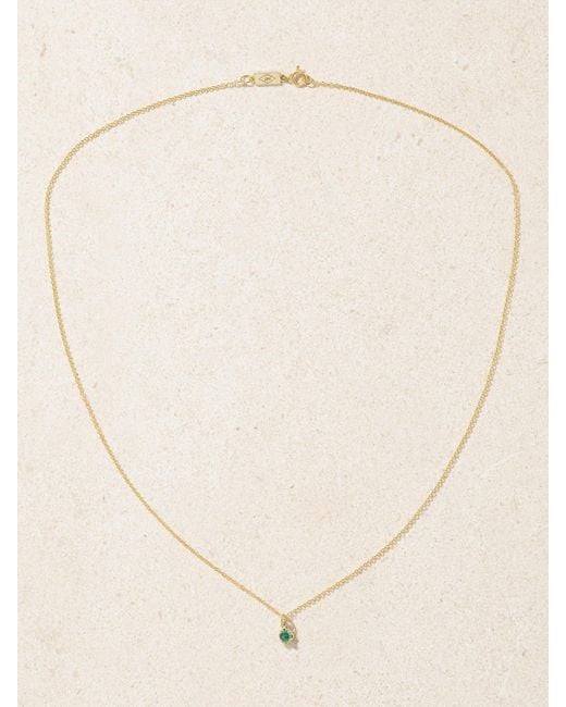 Jennifer Meyer Natural 18-Karat Emerald Necklace