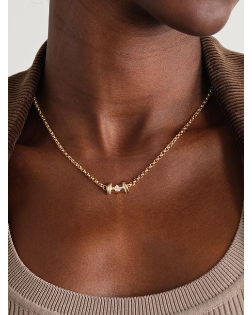 L'Atelier Nawbar Natural Warrior Princess 18-Karat Diamond Necklace