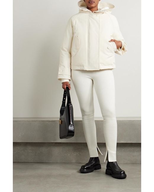 Ferragamo Natural Hooded Padded Shell Jacket