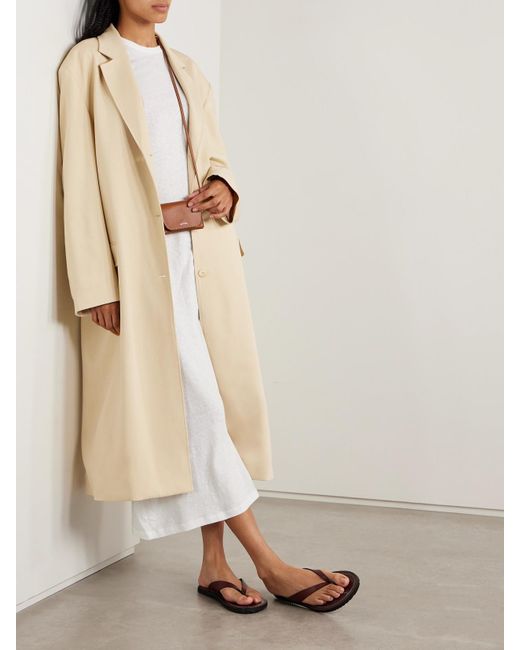 Frankie Shop Natural Tribeca Oversized-Mantel Aus Webstoff