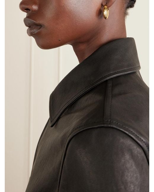 LIE STUDIO Metallic The Erin-Plated Hoop Earrings