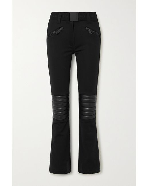 Goldbergh Rocky Quilted Faux Leatherpaneled Ski Pants in Black Lyst