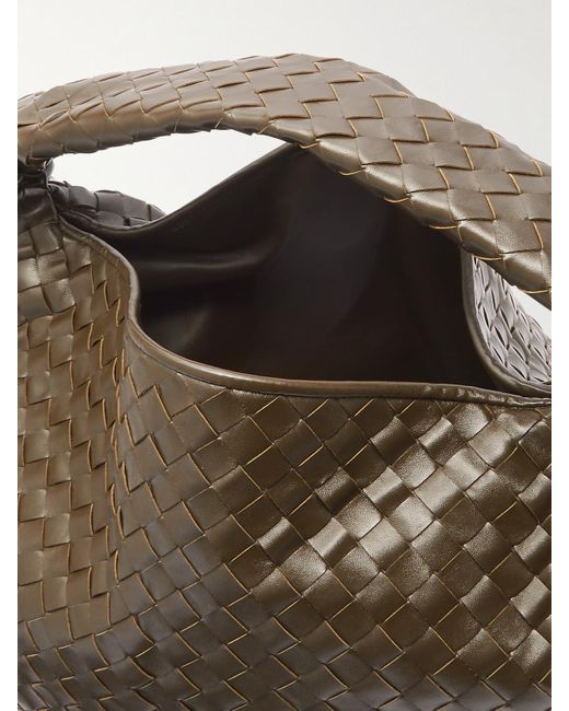 Bottega Veneta Green Hop Large Intrecciato Leather Tote