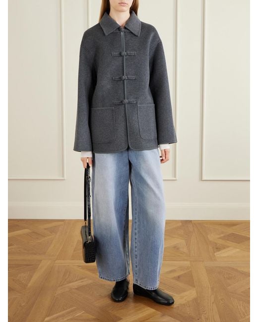 Rohe Gray Brushed Wool And Cashmere-Blend Jacket