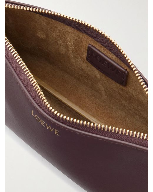 Loewe Purple Joya Embellished Leather Shoulder Bag