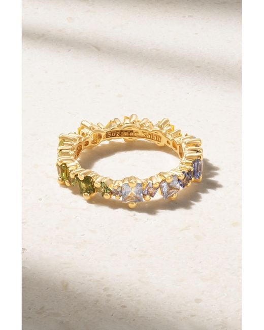Suzanne Kalan Metallic 18-Karat Sapphire Ring