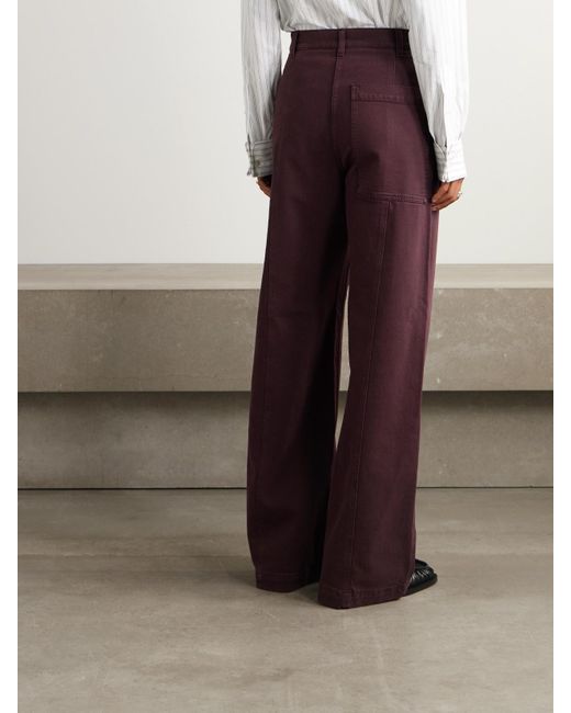 Another Tomorrow Purple Jeans Mit Weitem Bein Aus Bio-Denim