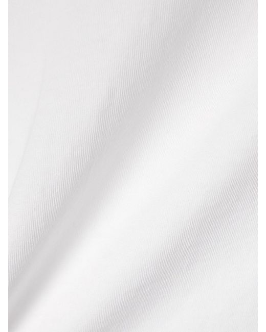 Agolde White Adine Cropped Organic Cotton-Jersey T-Shirt