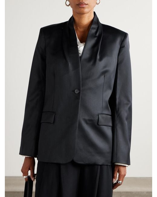 Twp Black New Dinner Wool-Satin Jacket