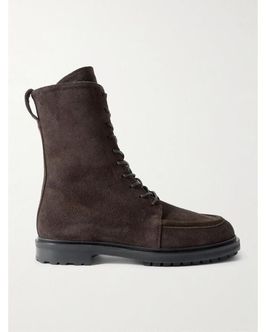 Aeyde Black Tate Suede Ankle Boots