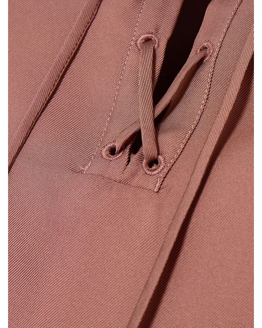 Loulou de Saison Pink Demeter Silk-Twill Midi Dress