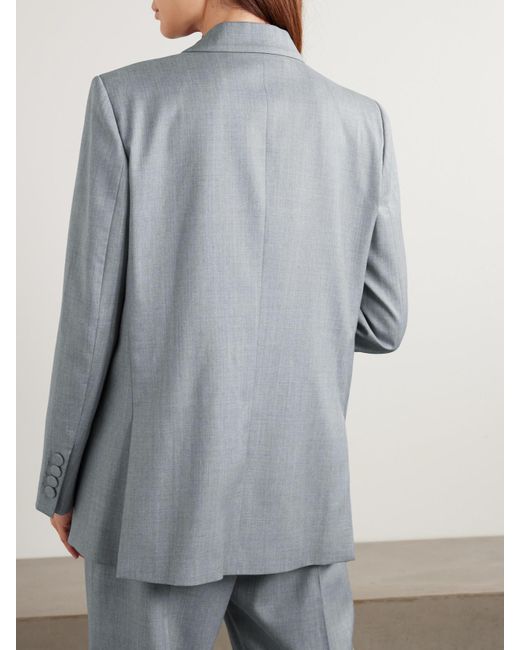Blazé Milano Gray Everynight Doppelreihiger Blazer Aus Woll-Twill