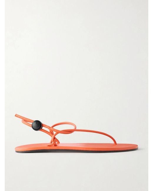 Jamie Haller Pink The String Theory Leather Thong Sandals