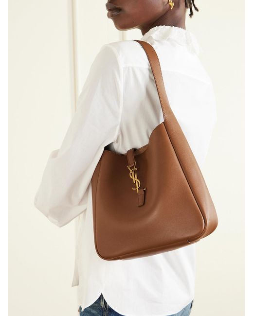 Saint Laurent White Le 5 À 7 Leather Shoulder Bag