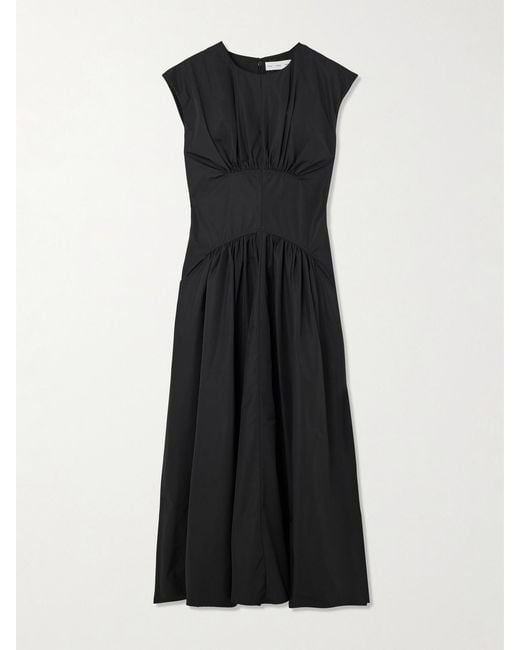 Proenza Schouler Women's Black Nyssa Gathered Shell Midi Dress