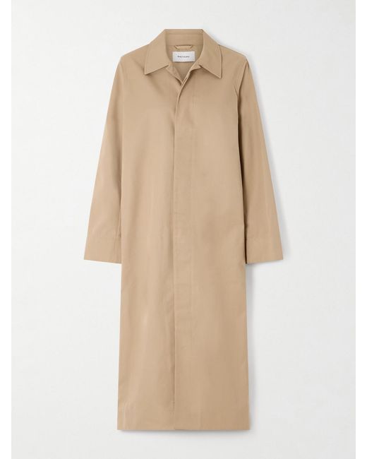 Matteau Natural Long Macintosh Gabardine Coat
