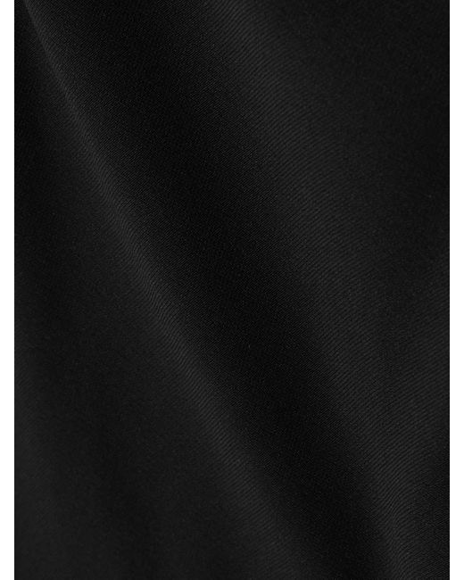 Staud Black Elodie Schulterfreie Robe Aus Crêpe Mit Kristallen