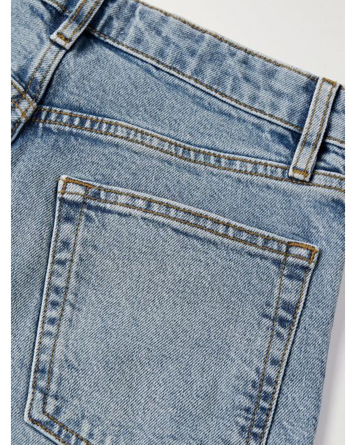 FRAME Blue The Pixie Arrow Verkürzte, Hoch Sitzende Bootcut-Jeans