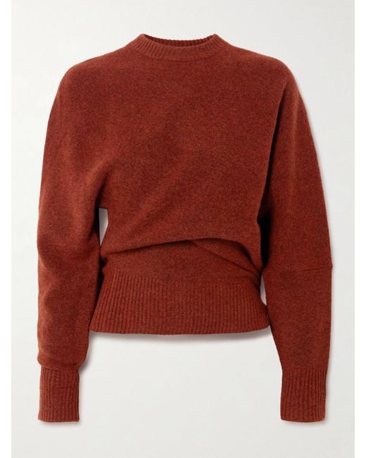 Proenza Schouler Red Abie Boiled Knitted Sweater