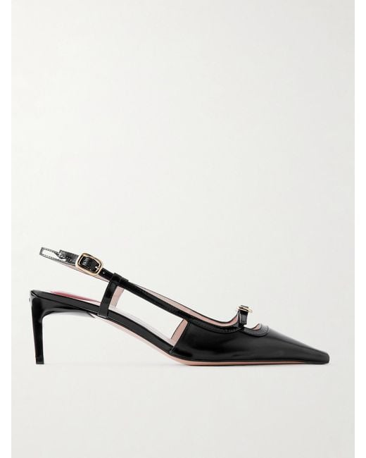 Roger Vivier Natural Nagoya 55 Slingback-Pumps Aus Leder Mit Verzierung