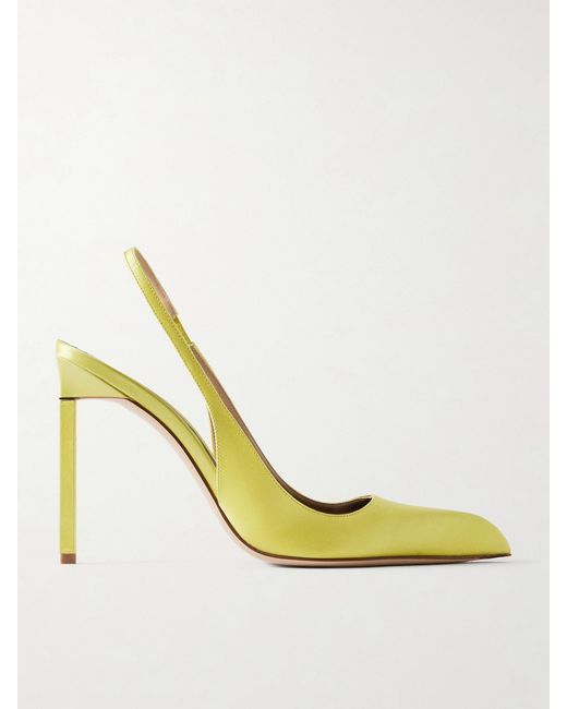Tom Ford Metallic Satin Slingback Pumps