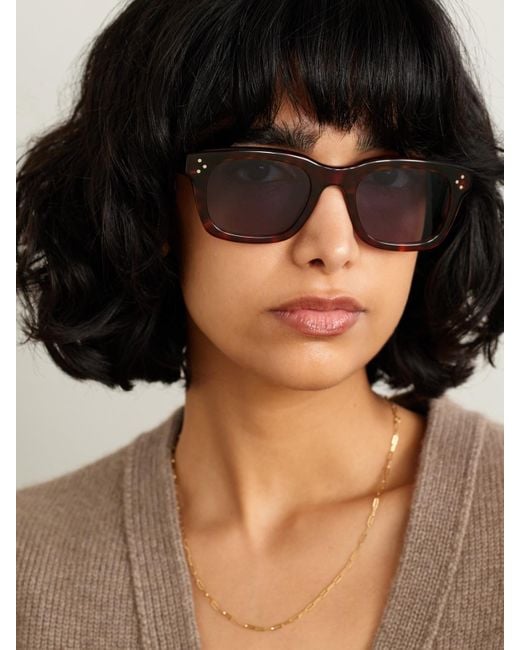 Céline Blue D-Frame Tortoiseshell Acetate Sunglasses