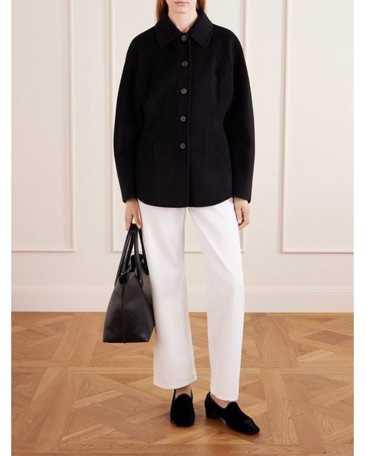 Rohe Black Wool And Cashmere-Blend Jacket