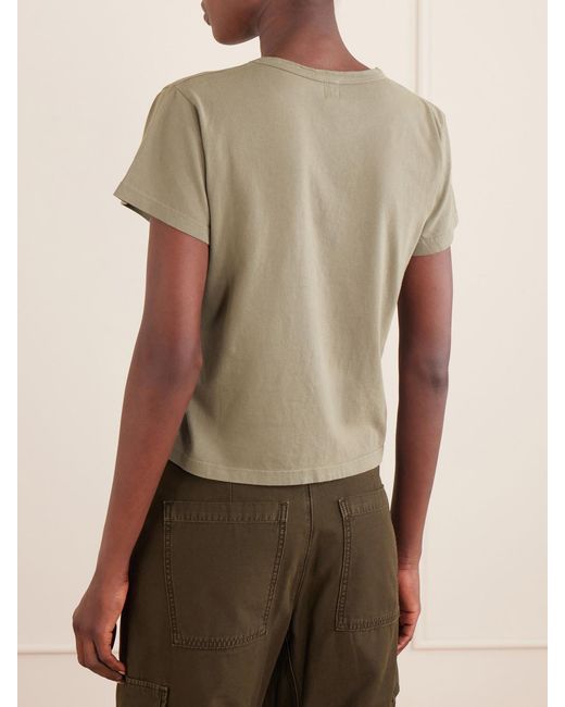 Leset Green The Margo Cotton-Jersey T-Shirt