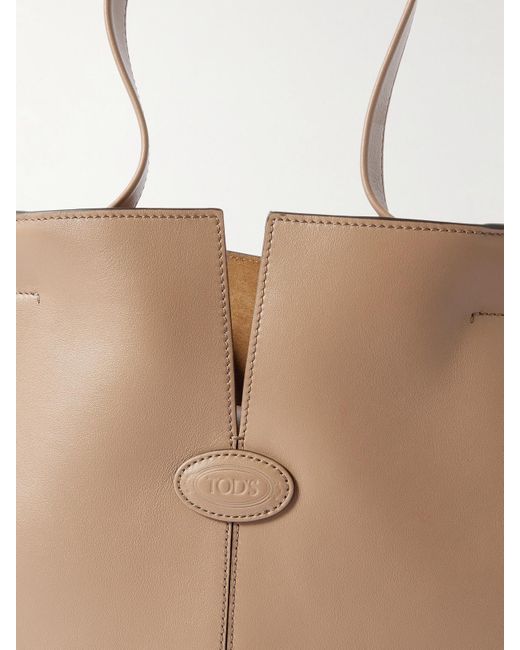 Tod's Natural Shopping Mittelgroße Tote Aus Leder