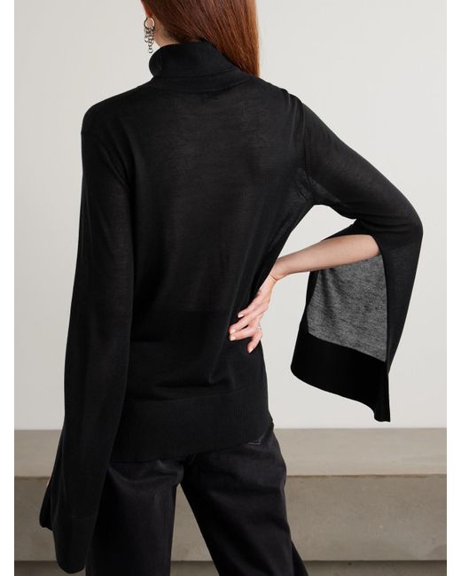 Totême  Black Rollkragenpullover Aus Einer Wollmischung