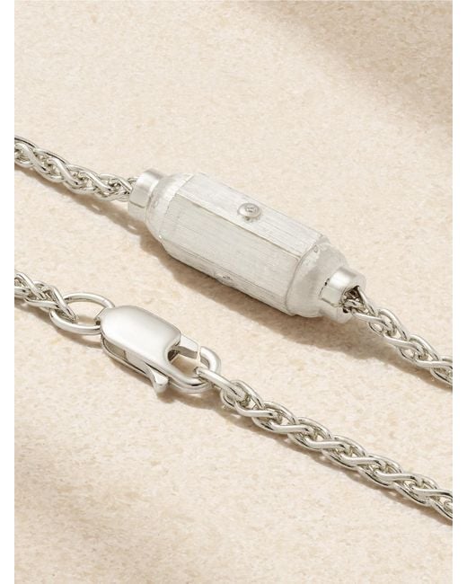 Marie Lichtenberg Natural Micro Coco Armband Aus 18 Karat Weißgold Mit Diamanten
