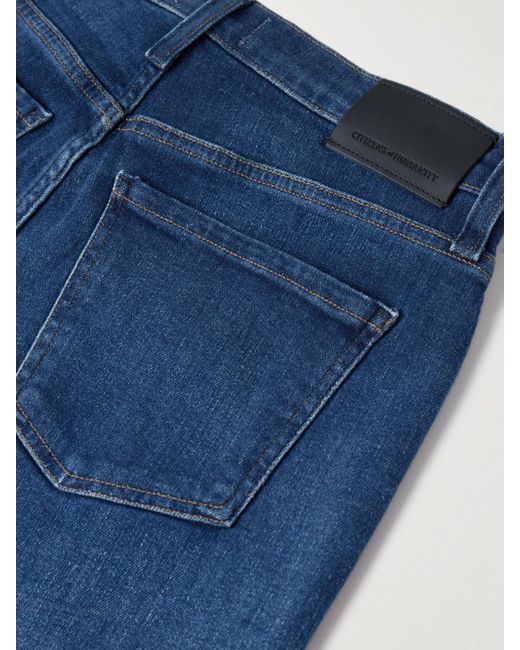 Citizens of Humanity Blue Delfina High-Rise Barrel-Leg Jeans