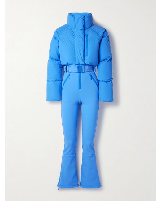 CORDOVA Blue Myoko Belted Quilted Padded Ski Suit