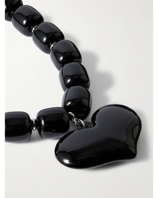 Julietta Black Amore-Tone Resin Necklace