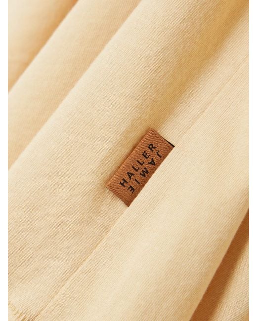 Jamie Haller Natural The Pocket Tee Cotton And Modal-Blend Jersey T-Shirt
