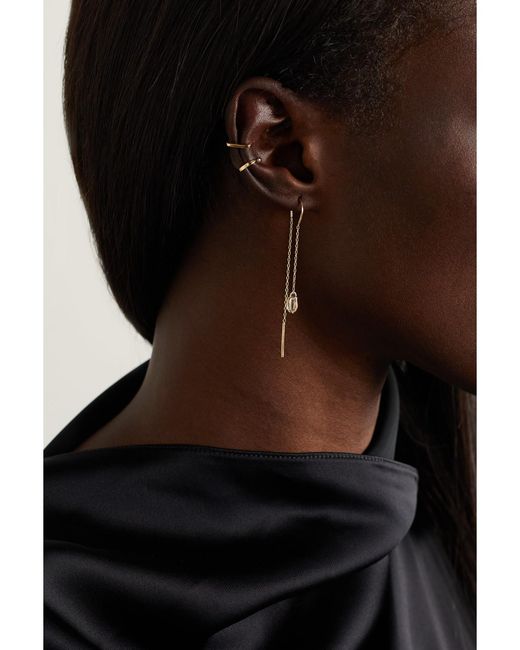 Melissa Joy Manning Natural 14-Karat Recycled Herkimer Diamond Earrings