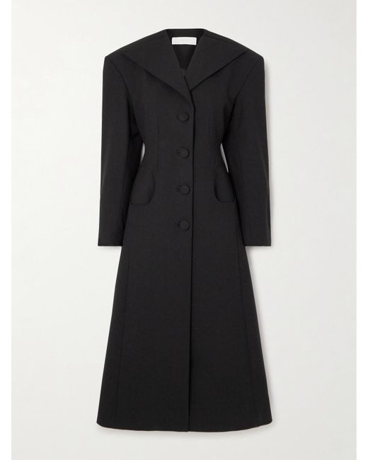 D'Estree Black Joseph Crepe Coat