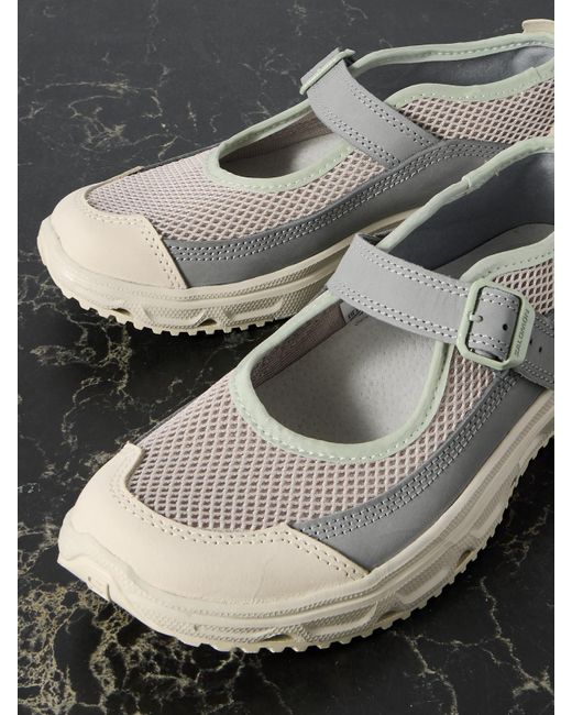 Salomon Gray Rx Marie Jeanne Sneakers Aus Mesh Und Nubukleder Mit Einklappbarer Fersenpartie