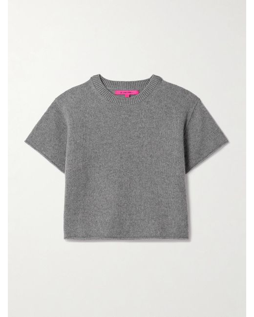 The Elder Statesman Gray Kaschmirpullover