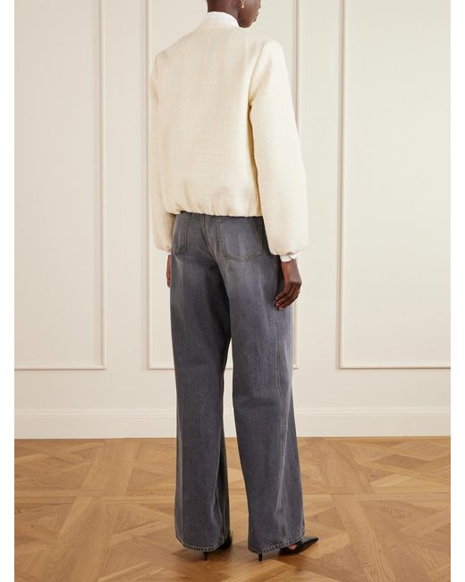 Gucci Natural Cotton-Blend Bouclé Jacket