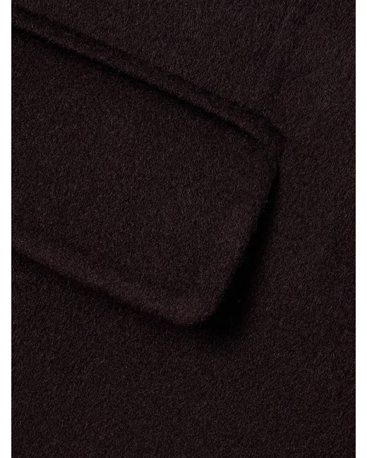 Victoria Beckham Black Double-Breasted Wool And Cashmere-Blend Coat