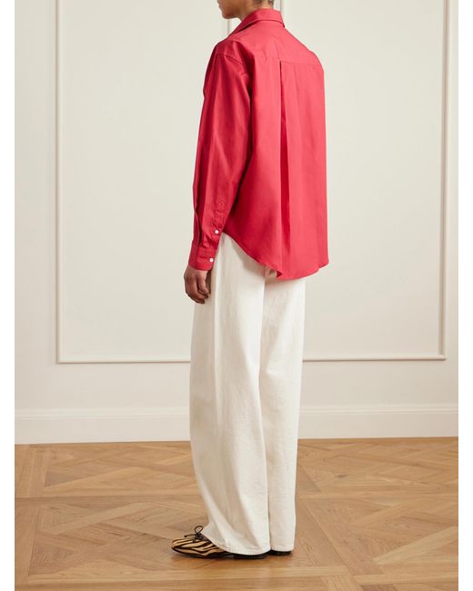 Comme Si Pink Cotton-Poplin Shirt